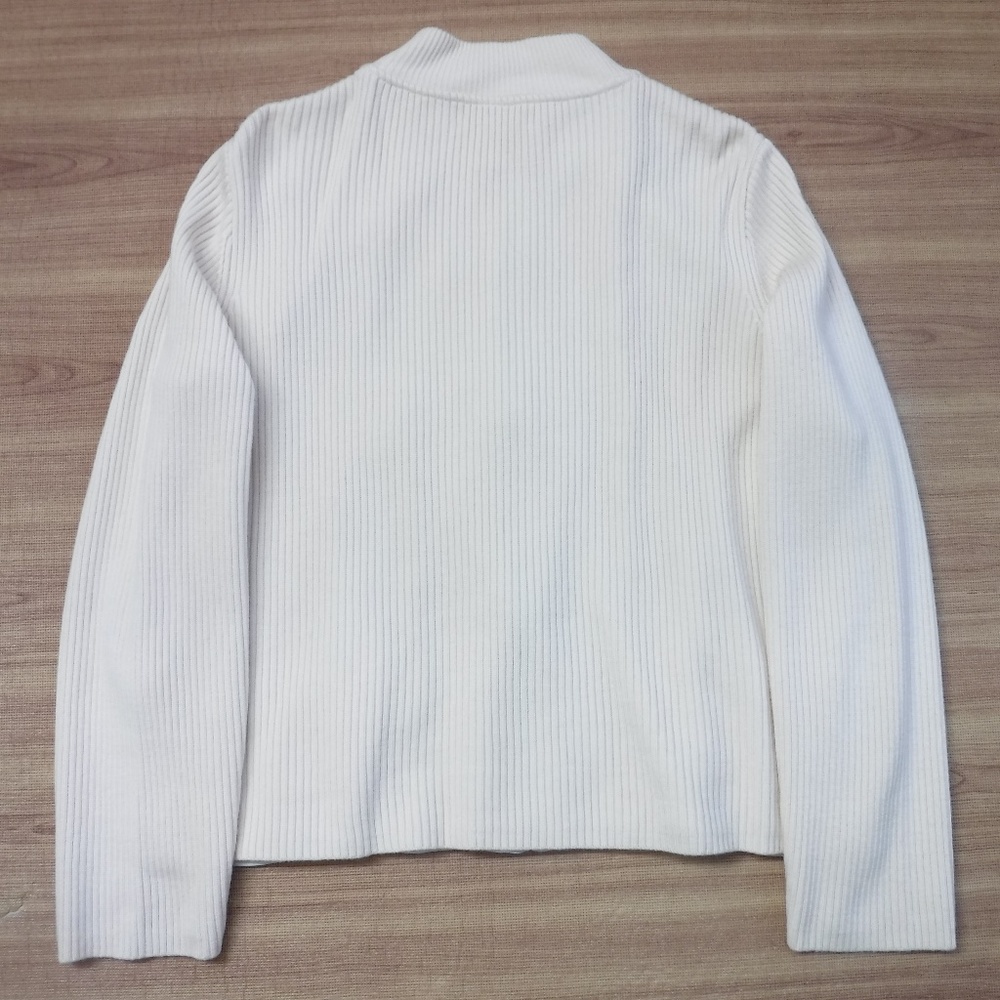 Pendleton Ivory Leather Front Ribbed Back Jacket - image 3